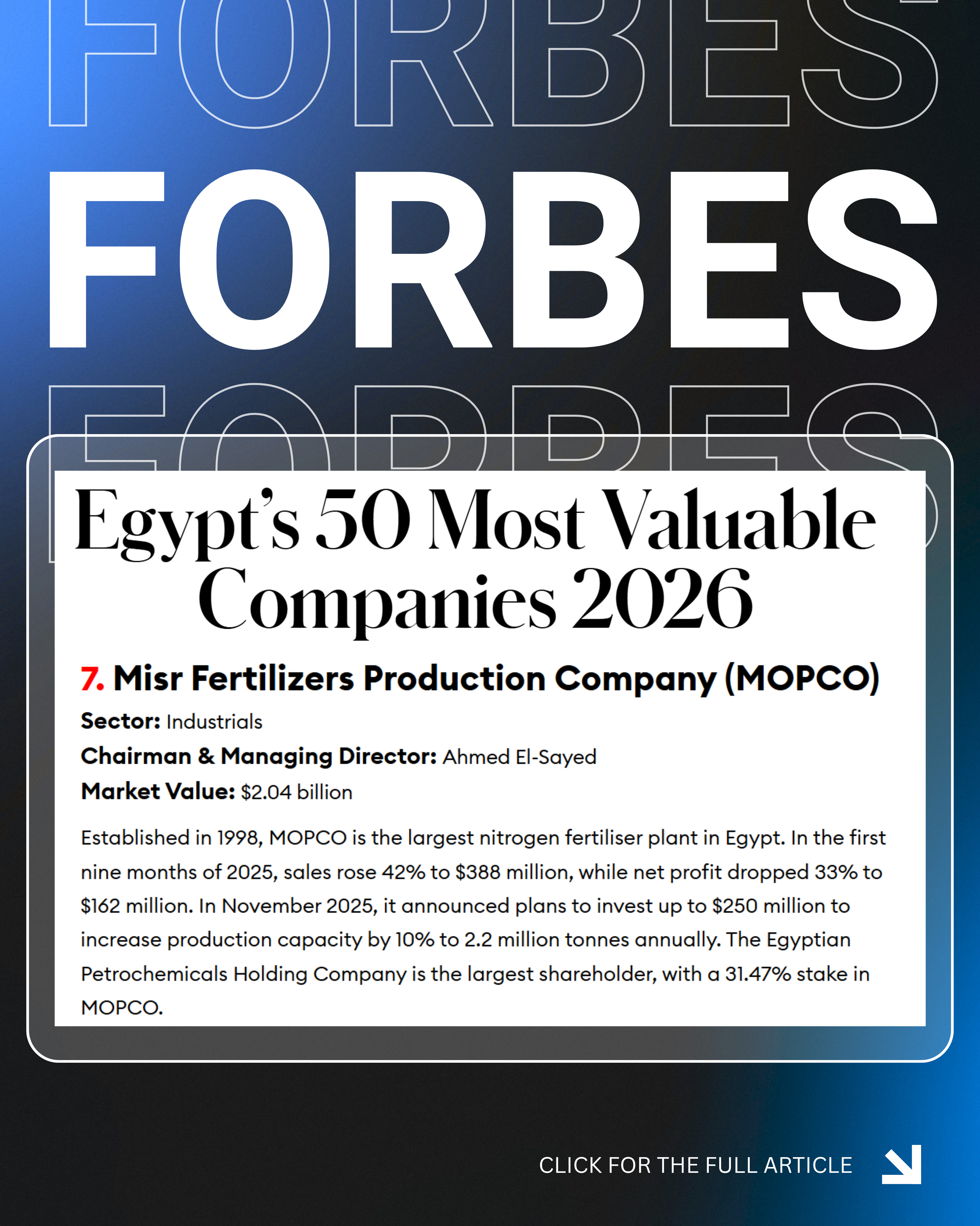 MOPCO Achieves Record Financial Performance in 2025 and Continues to Strengthen Its Market Position